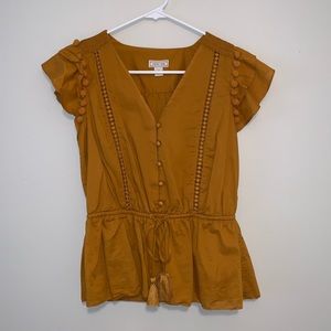 J Crew Point Sur Blouse